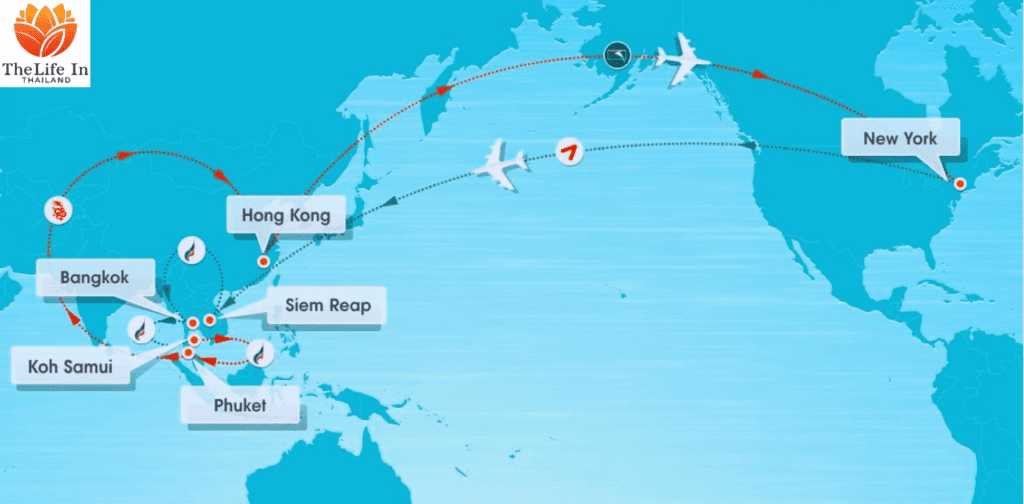 Flights from NYC to Thailand